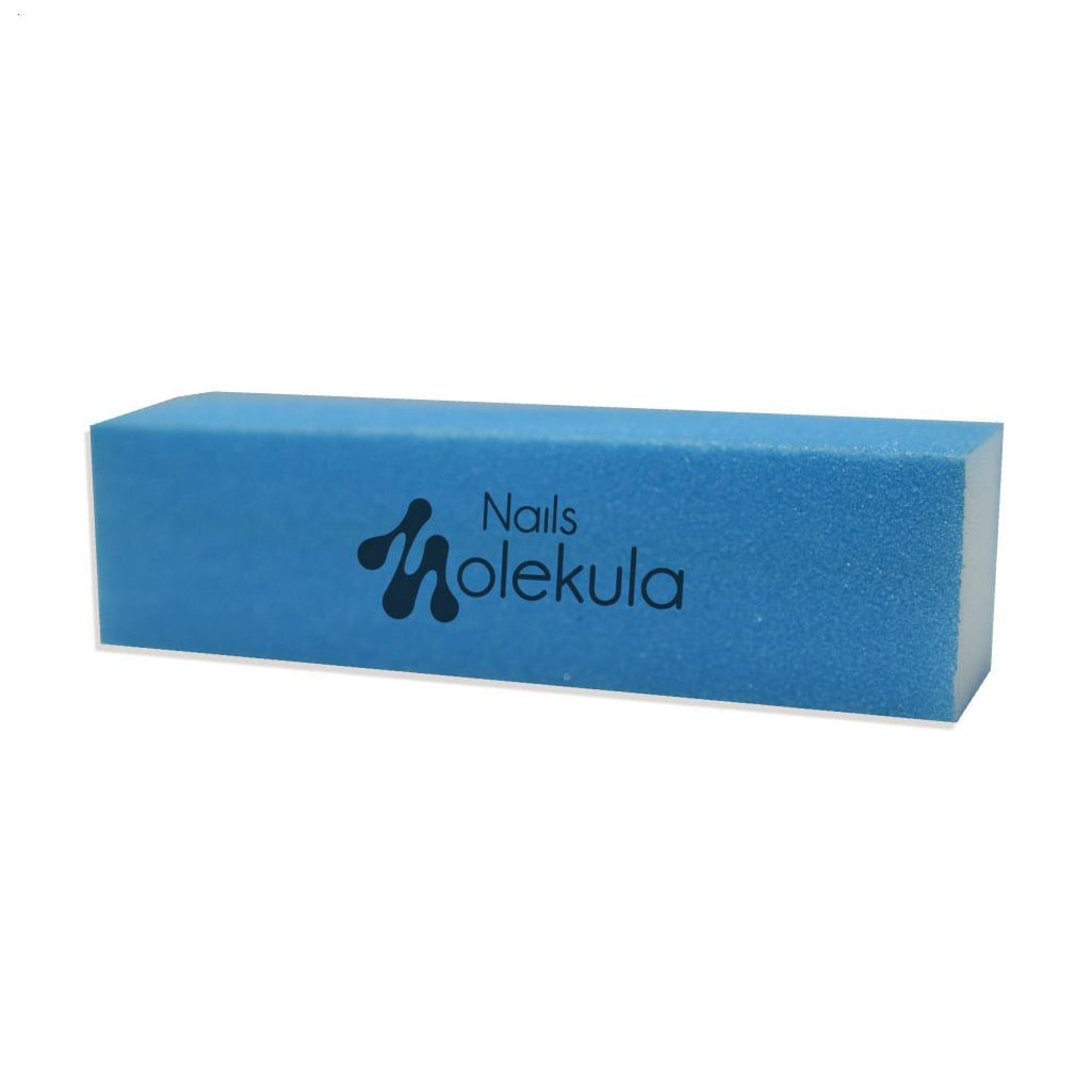 Баф для нігтів Nails Molekula Professional 4-сторонній, 120/120, блакитний (M-26)